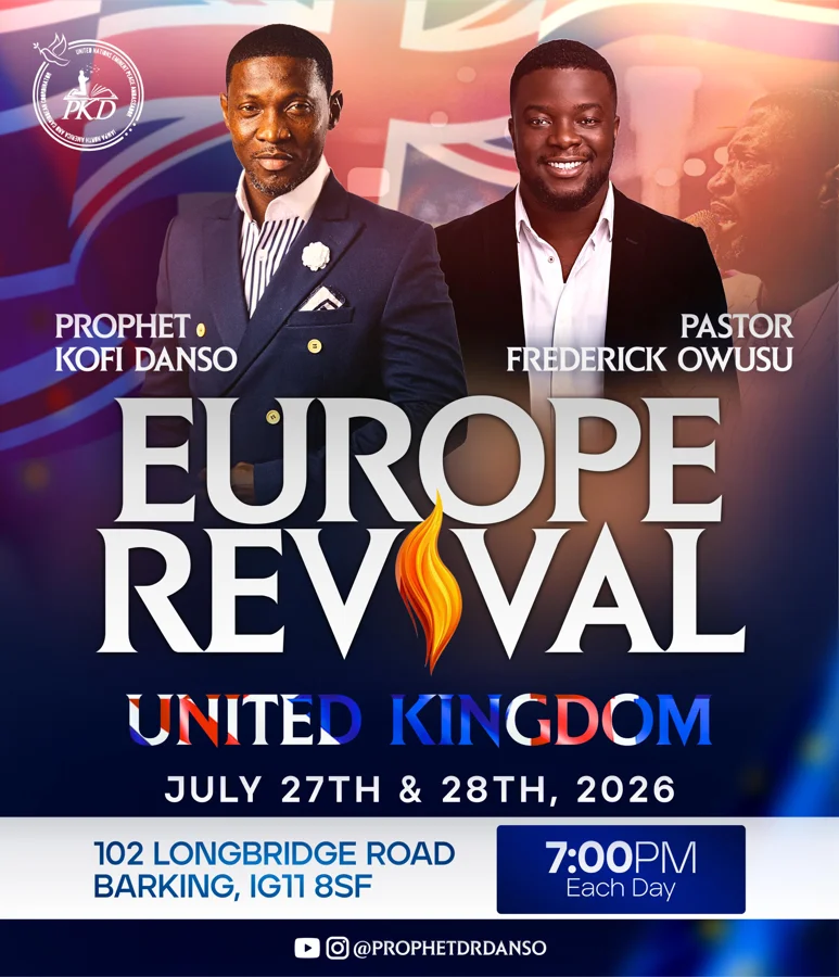 Europe Revival upcoming event flyer